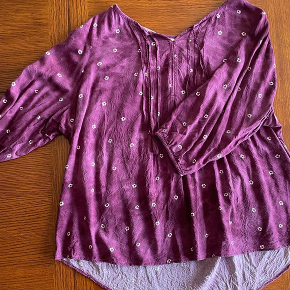 Sonoma 3/4 sleeve Woman’s Peasant Top - Picture 1 of 3